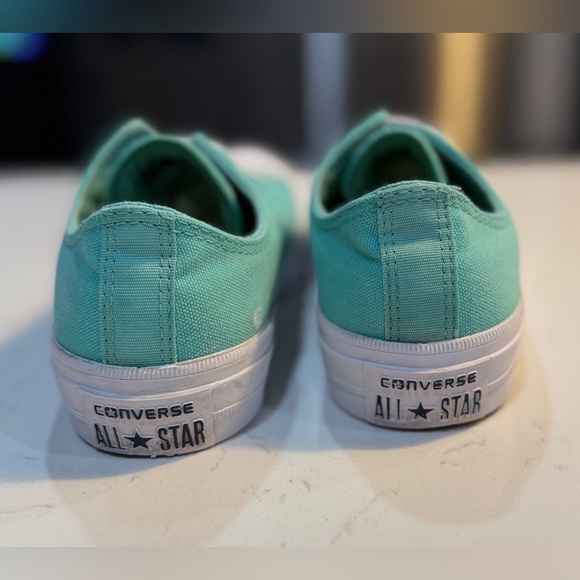 Converse All Star Chuck Taylor Unisex Turquoise Low Tops - Unisex Women: 7 Men:5 - Picture 7 of 13